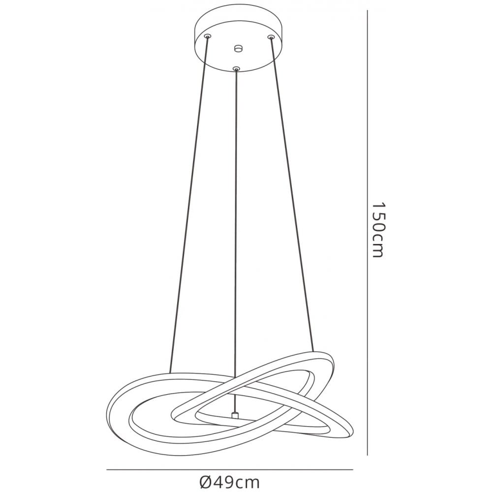 M7150 Planet Pendant 40W LED White