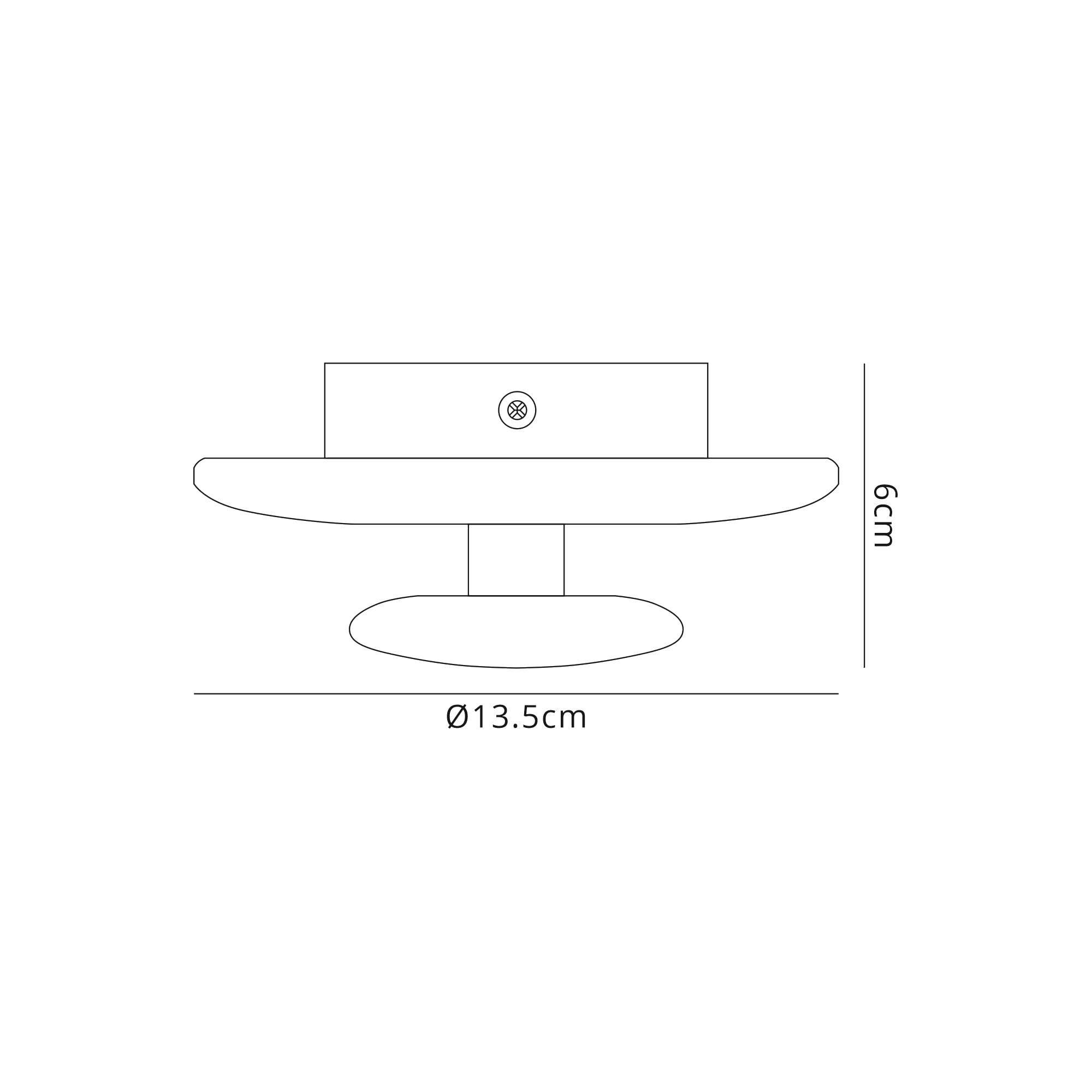 M7240 Polar Wall Lamp Coat Rack 6W LED White
