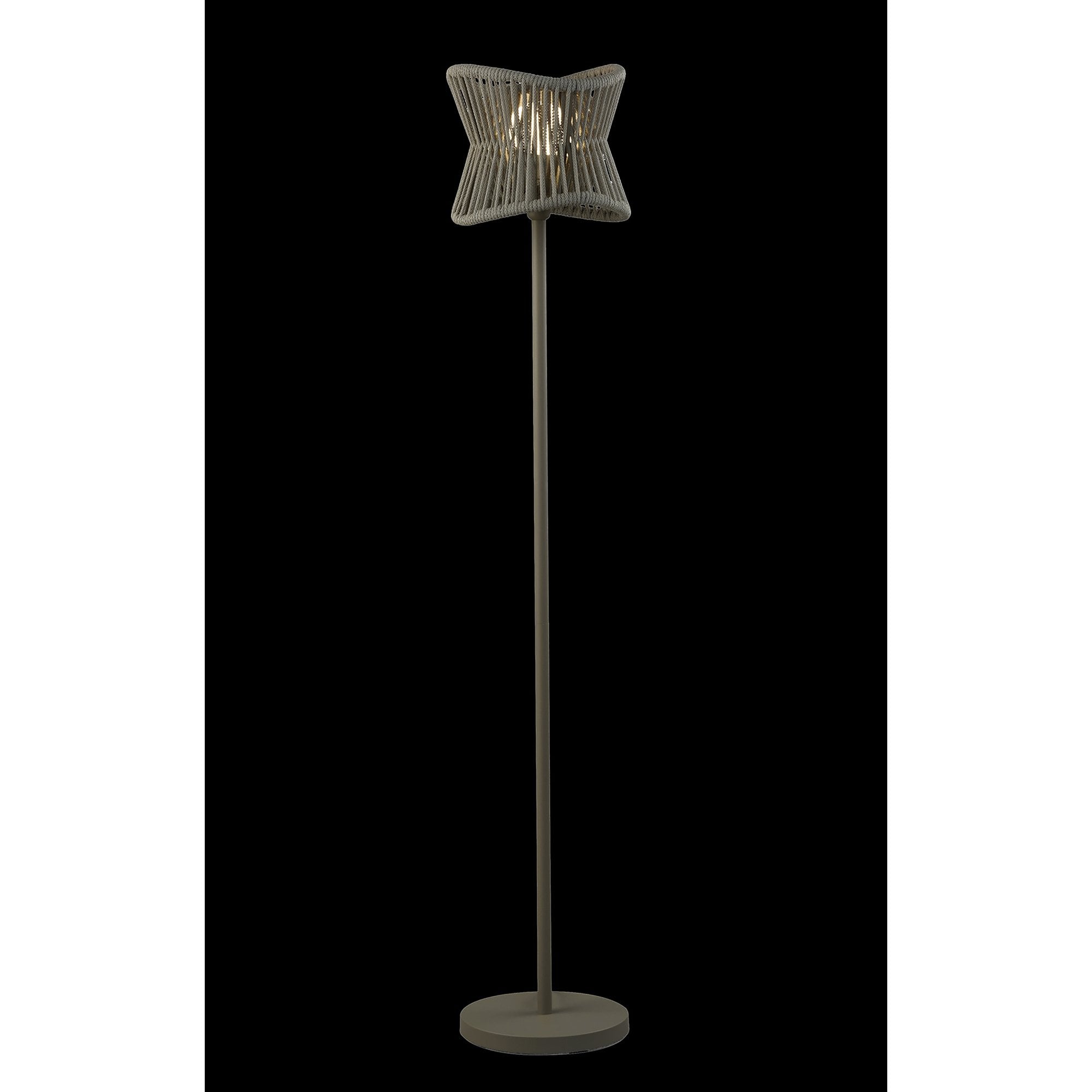 M7138 Polinesia Outdoor Floor Lamp 1 Light Beige Oscu