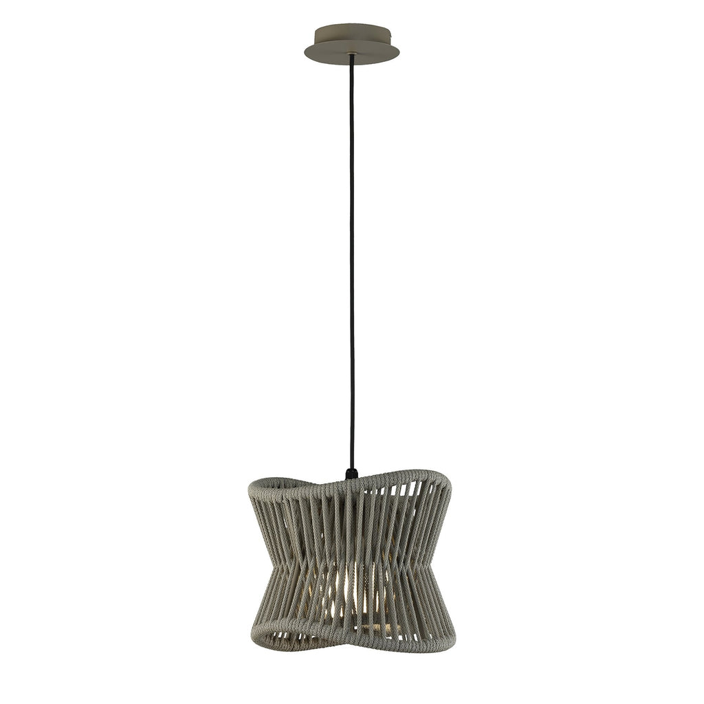 M7131 Polinesia Outdoor 31cm Pendant 1 Light Beige Oscu