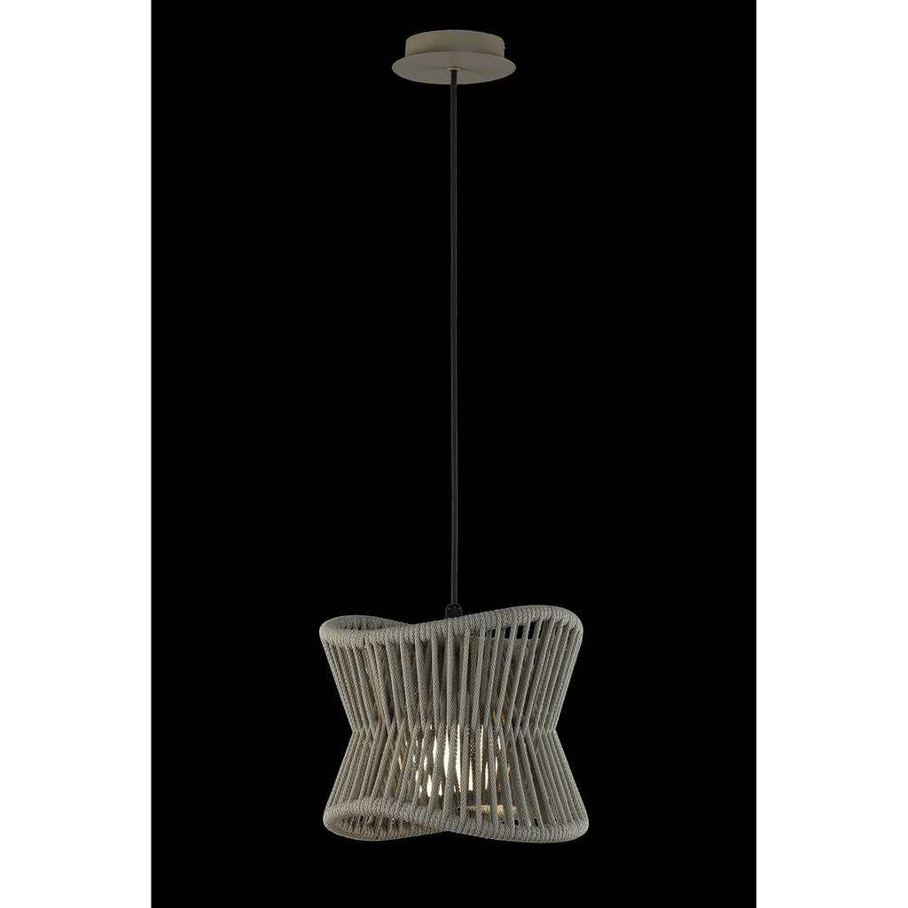M7131 Polinesia Outdoor 31cm Pendant 1 Light Beige Oscu