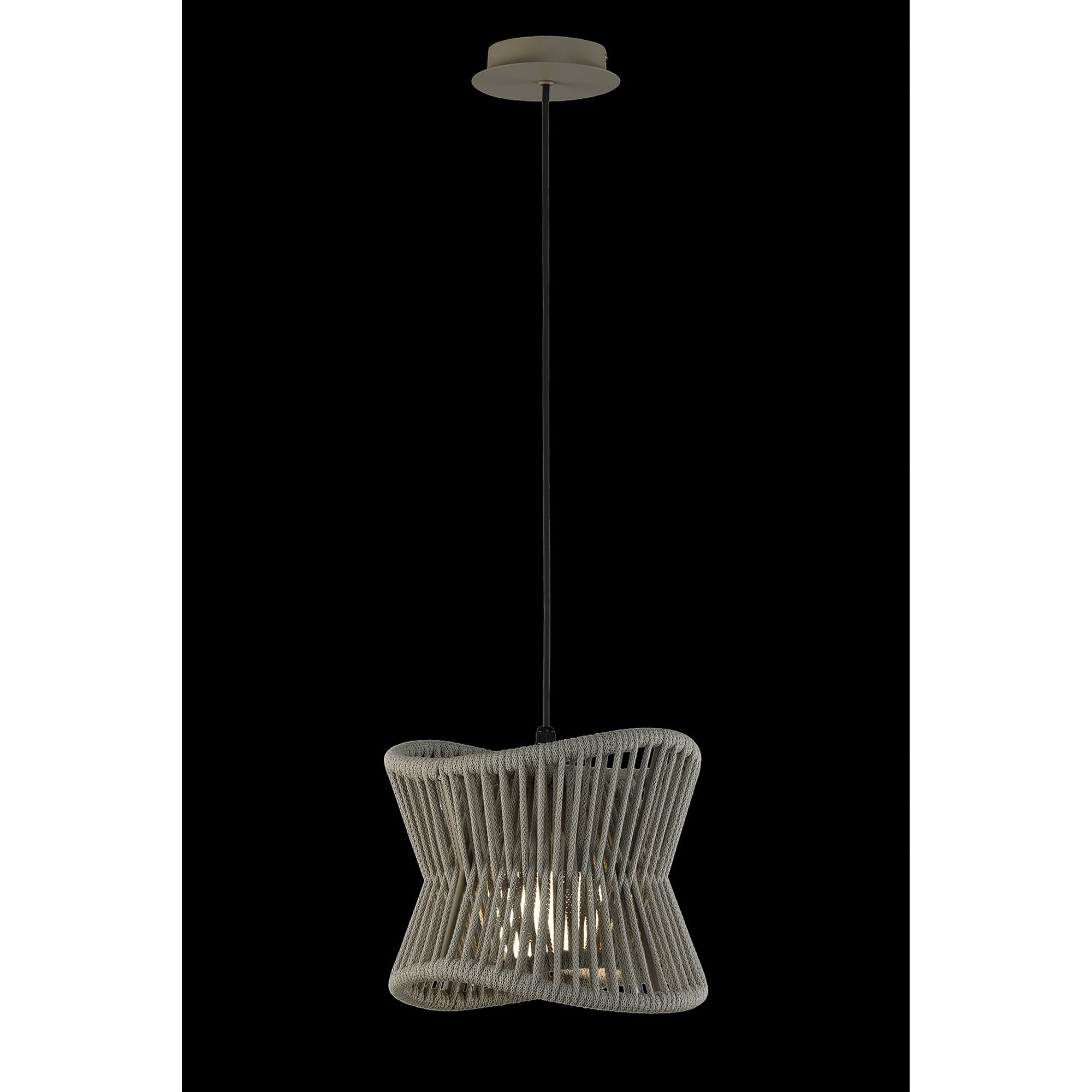 M7131 Polinesia Outdoor 31cm Pendant 1 Light Beige Oscu
