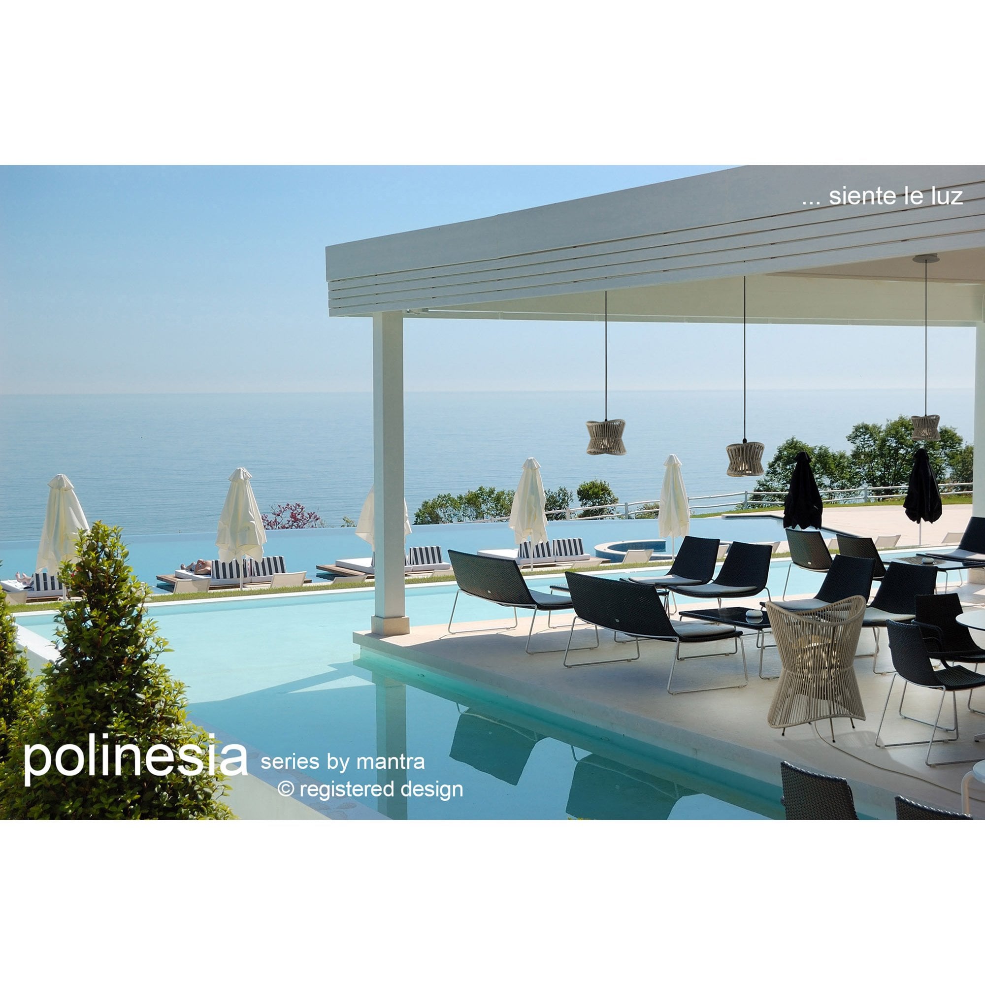 M7131 Polinesia Outdoor 31cm Pendant 1 Light Beige Oscu