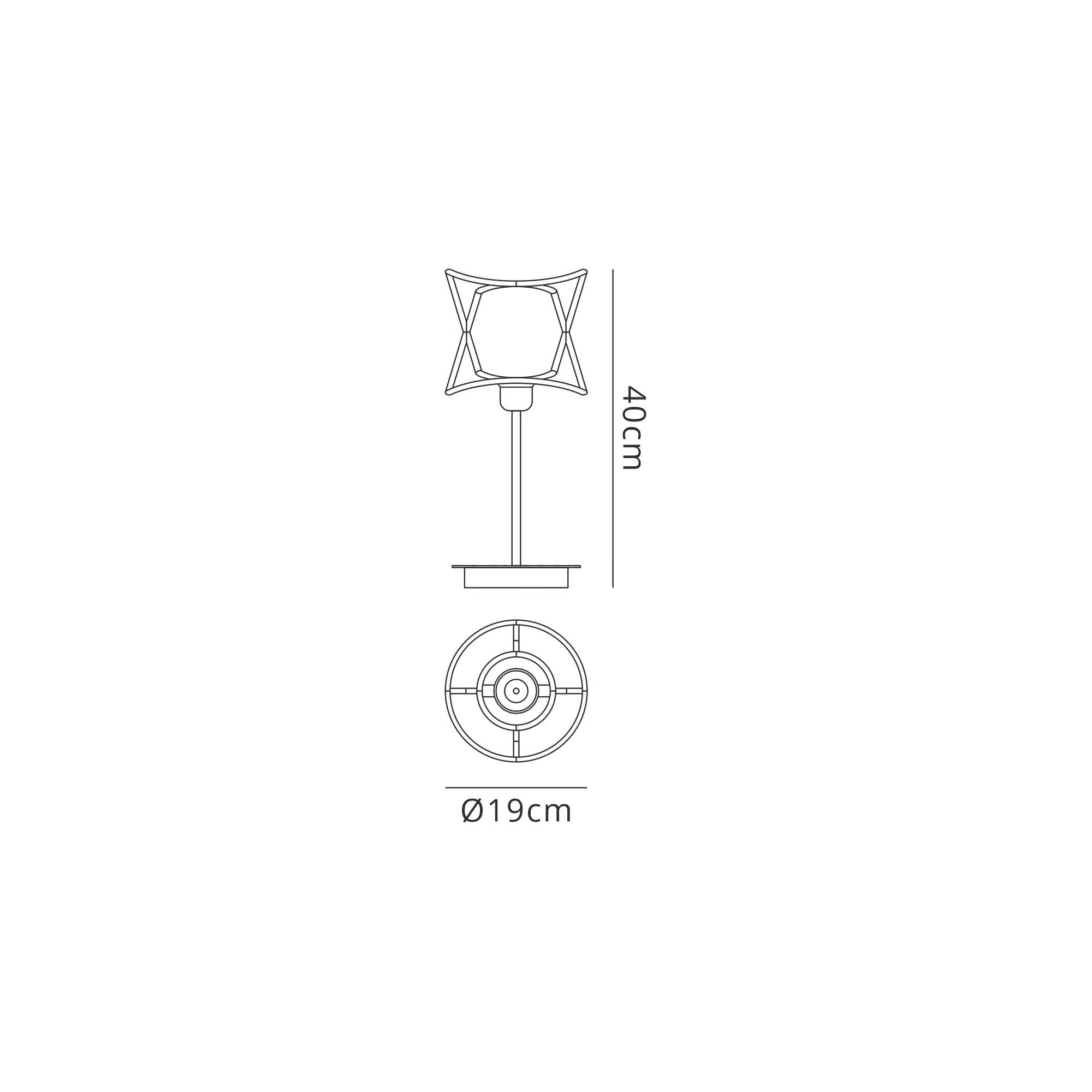 M7134 Polinesia Outdoor 19cm Table Lamp 1 Light Beige Oscu