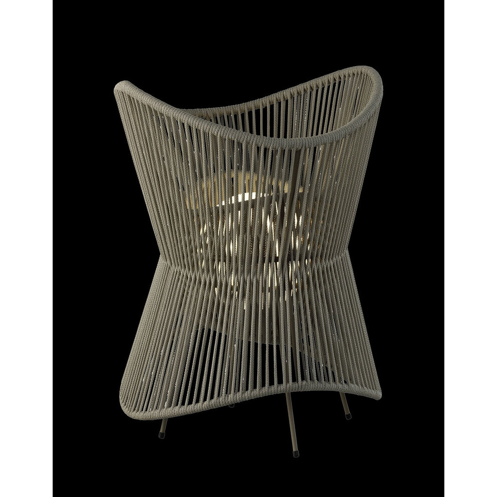 M7136 Polinesia Outdoor 56cm Table Lamp 1 Light Beige Oscu