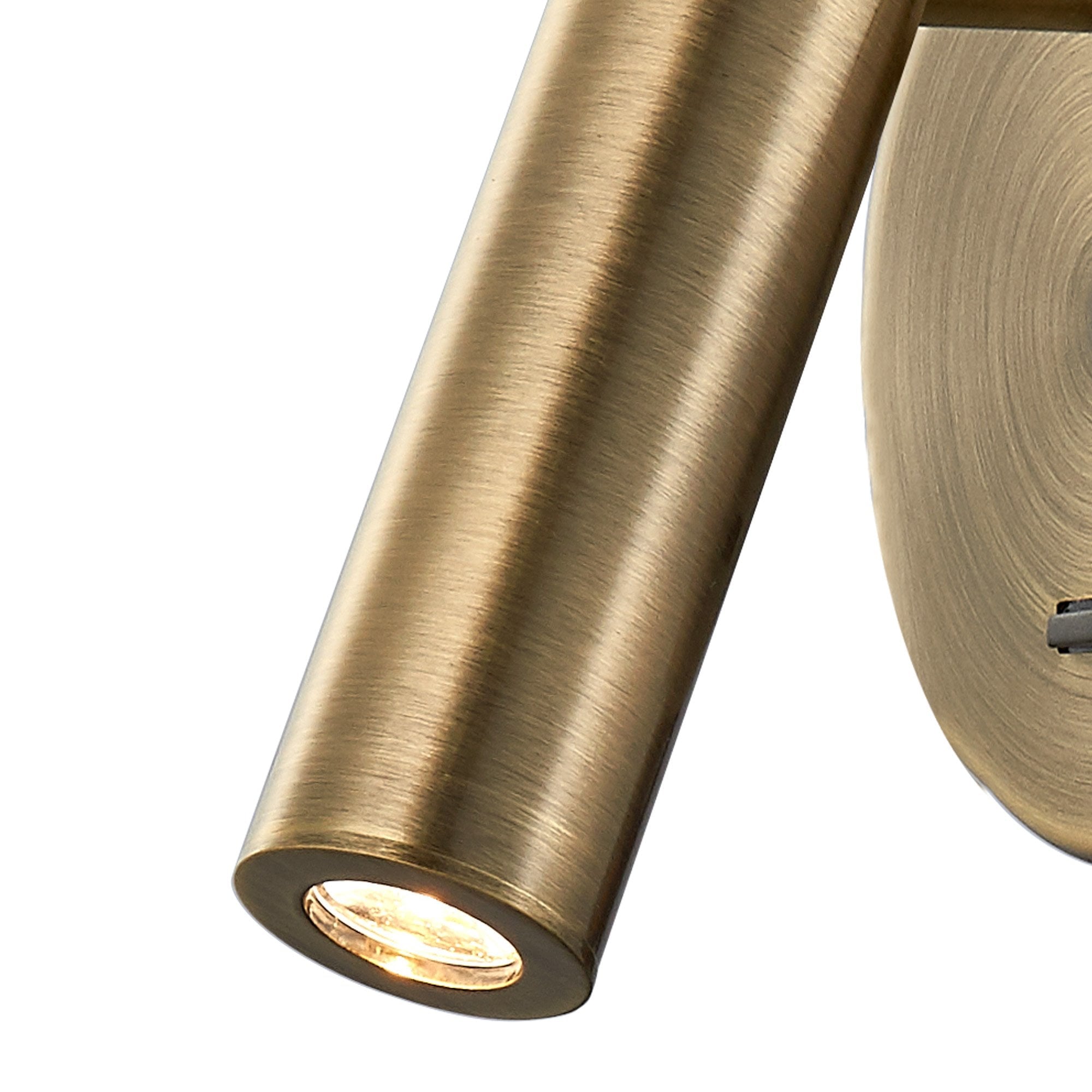 M6077 Prea Wall/Reading Light 3W LED Switched Antique Brass