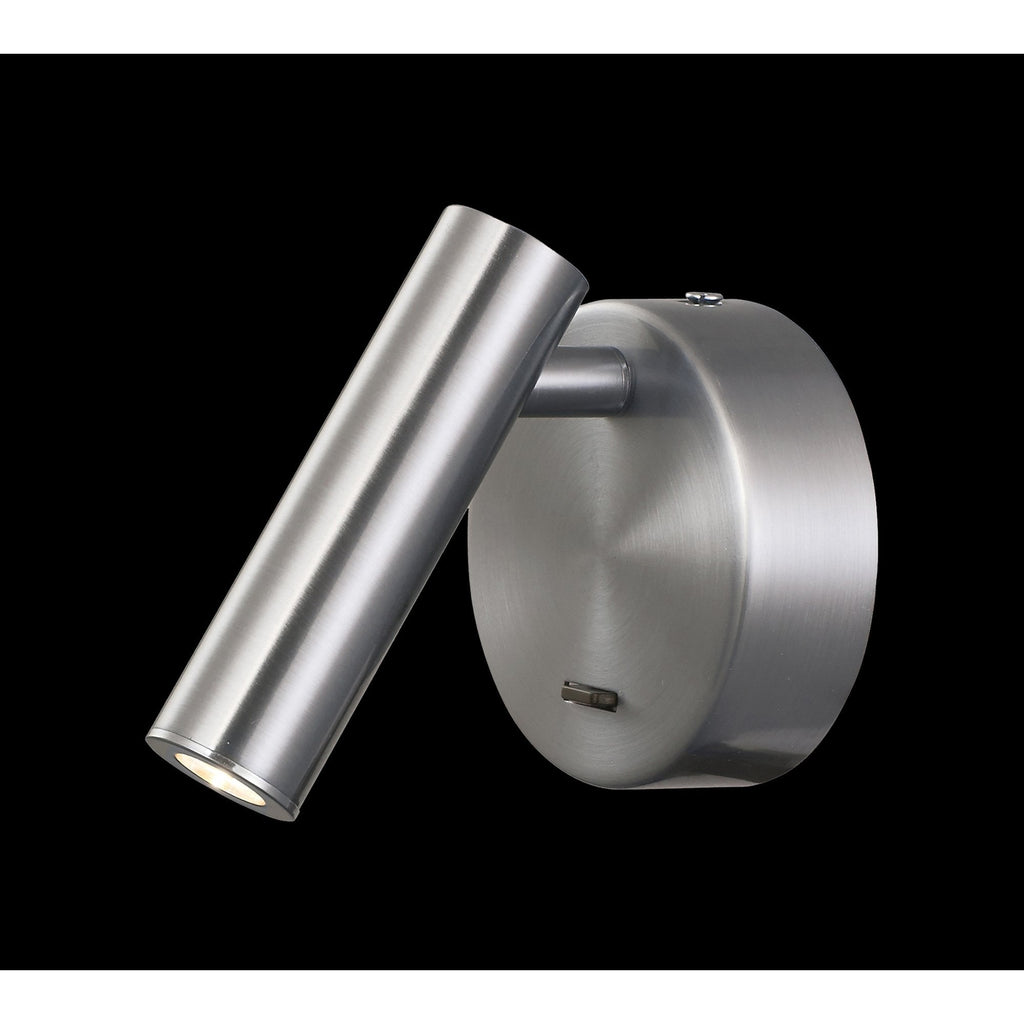 M6076 Prea Wall/Reading Light 3W LED Switched Satin Nickel