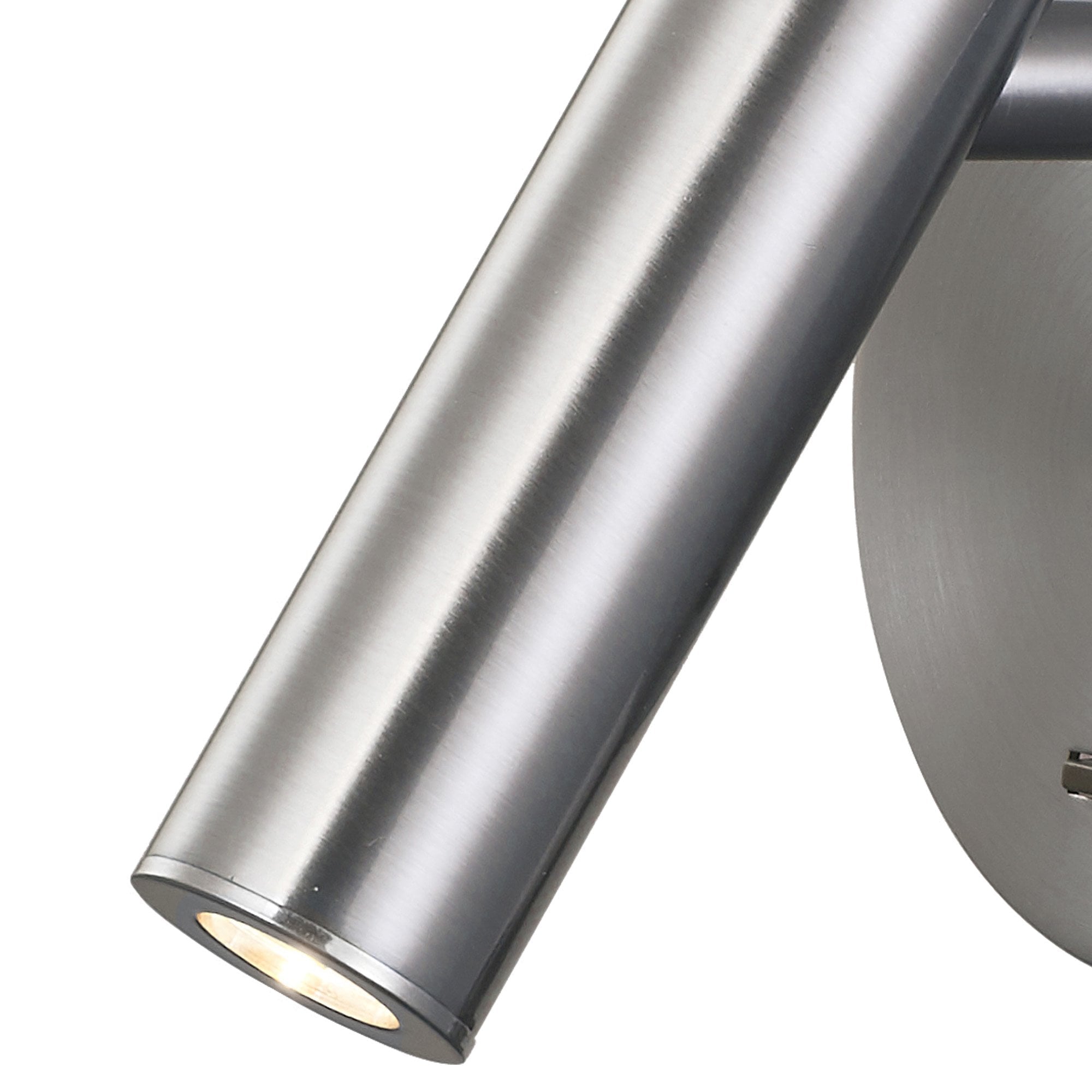 M6076 Prea Wall/Reading Light 3W LED Switched Satin Nickel