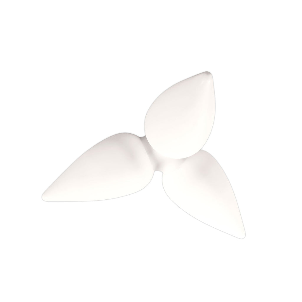 M1491 Palma Ceiling 3 Light CFL Outdoor Matt White/Opal White