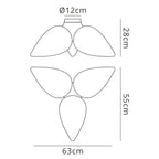 M1491 Palma Ceiling 3 Light CFL Outdoor Matt White/Opal White