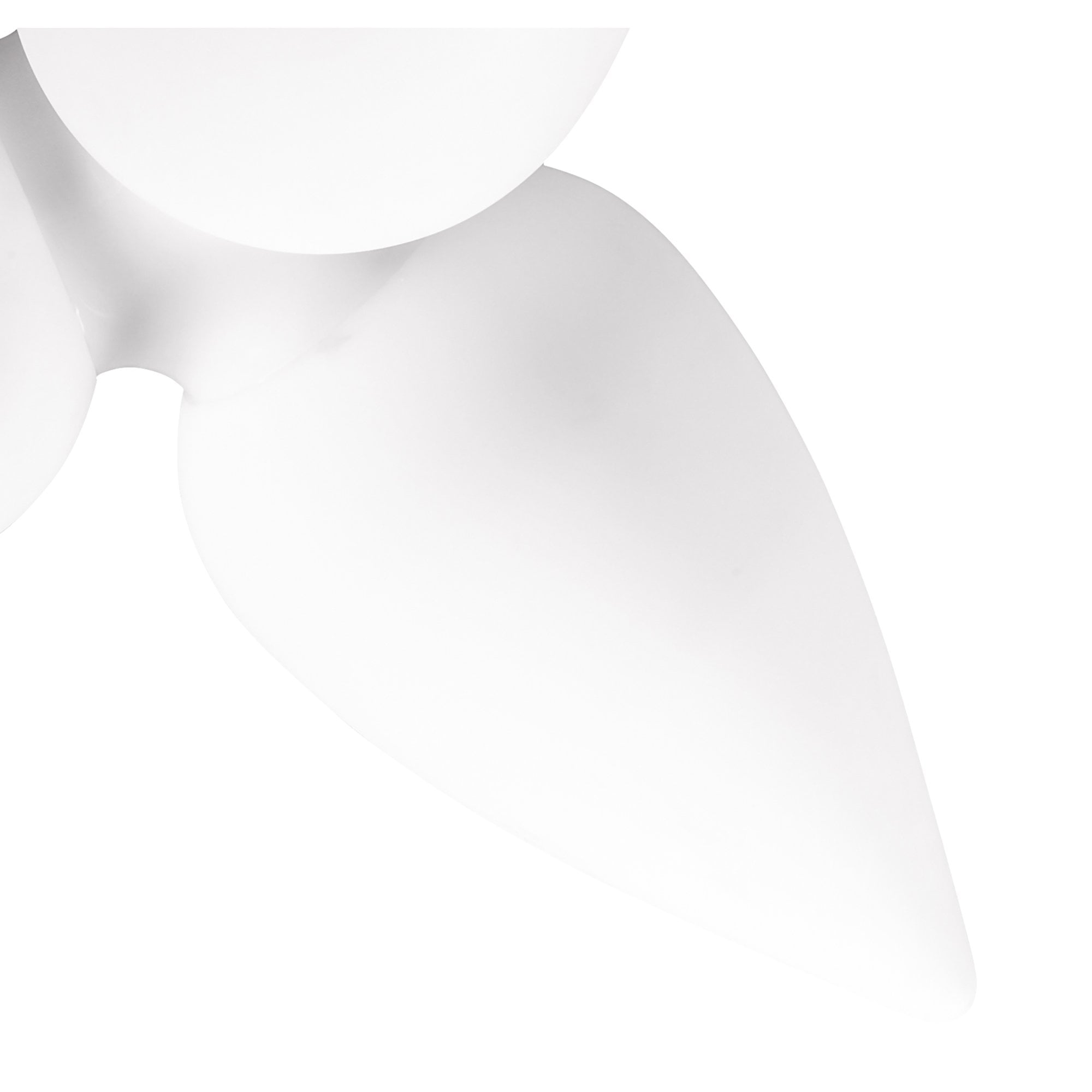 M1491 Palma Ceiling 3 Light CFL Outdoor Matt White/Opal White