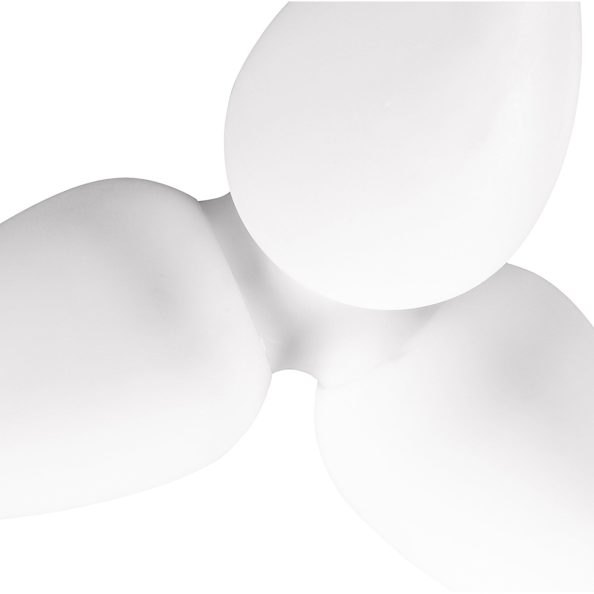 M1491 Palma Ceiling 3 Light CFL Outdoor Matt White/Opal White