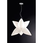 M1492 Palma Pendant 6 Light E27 Outdoor Matt White/Opal White