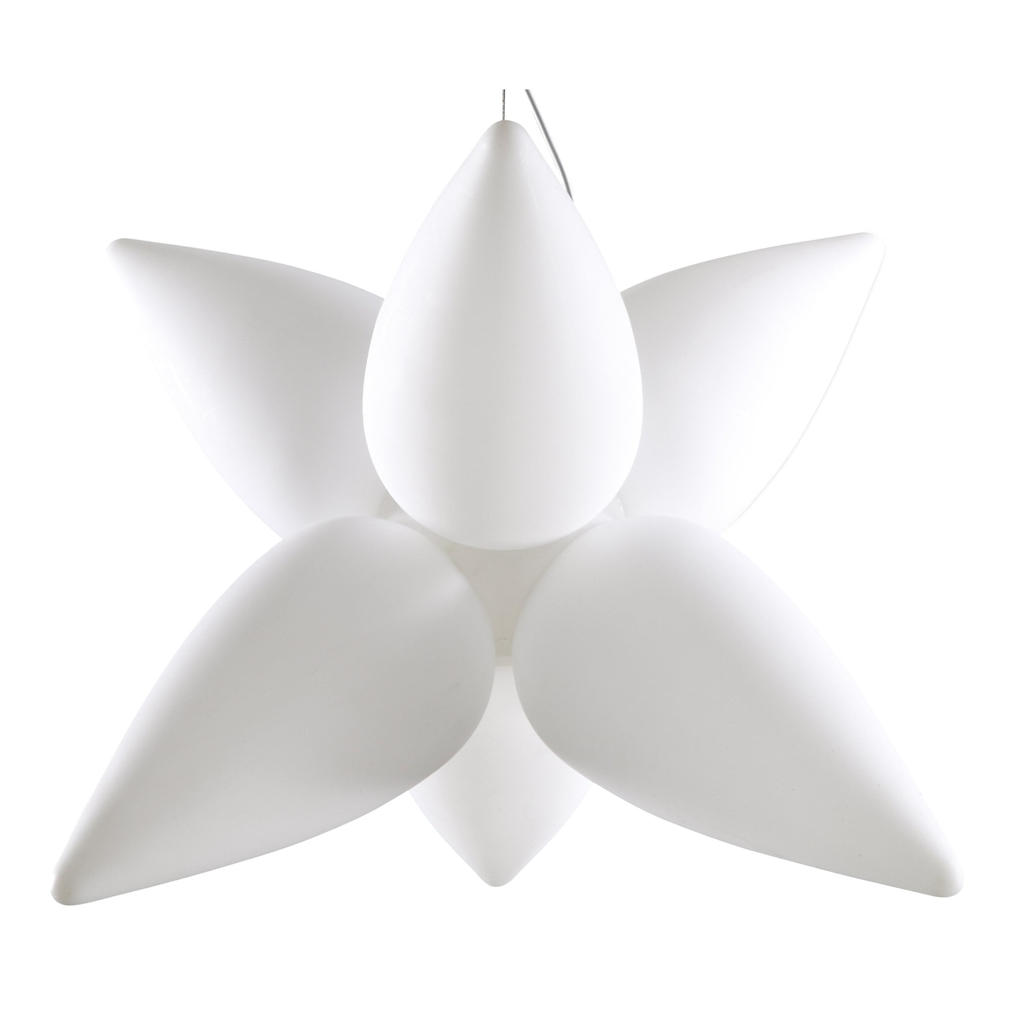 M1492 Palma Pendant 6 Light E27 Outdoor Matt White/Opal White