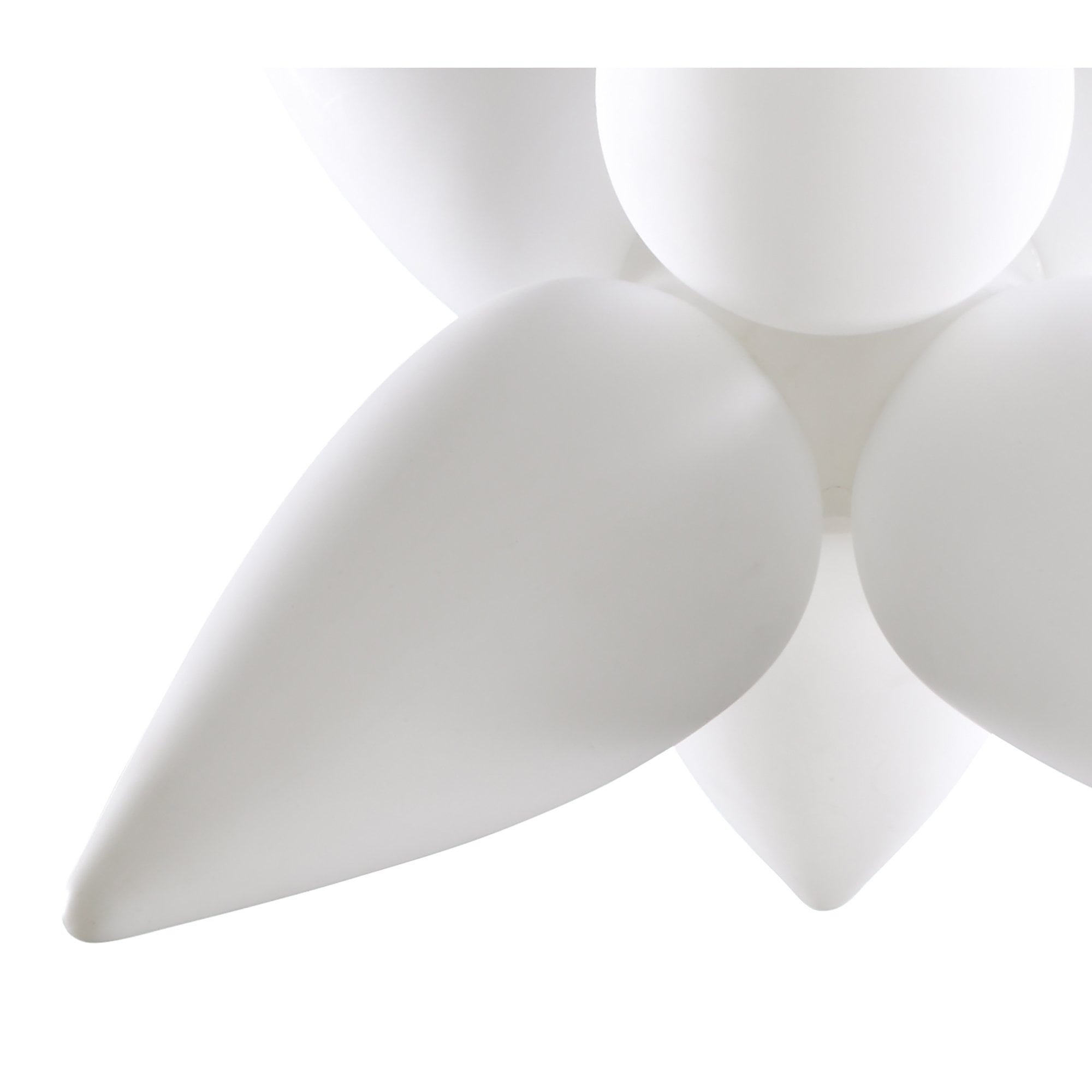 M1492 Palma Pendant 6 Light E27 Outdoor Matt White/Opal White