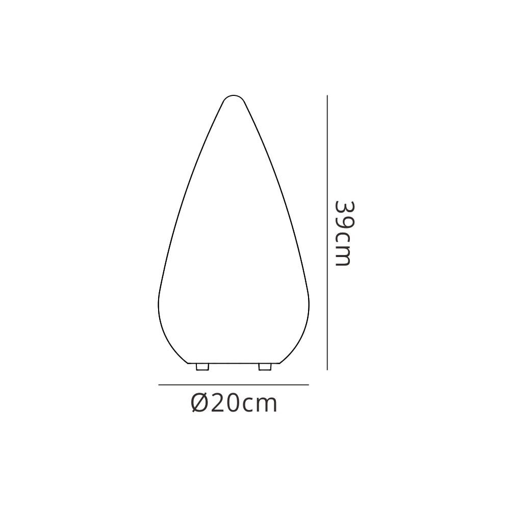 M1494 Palma Table Lamp 1 Light E27 Outdoor Opal White