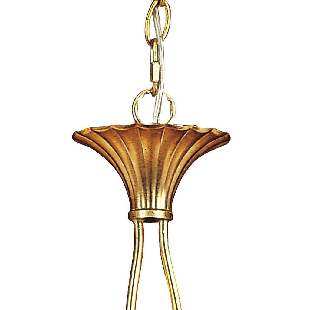 M0541/BS Paola Linear Pendant 2 Arm 6 Light E14 Gold Painted Black Shades & Amber Glass Droplets