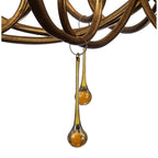 M6205 Paola Pendant 95cm Round 8 Light Gold Painting Cream Shades