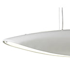 M1940 Pasion Rectangular Pendant 6 Light E27 Gloss White/White Acrylic/Polished Chrome