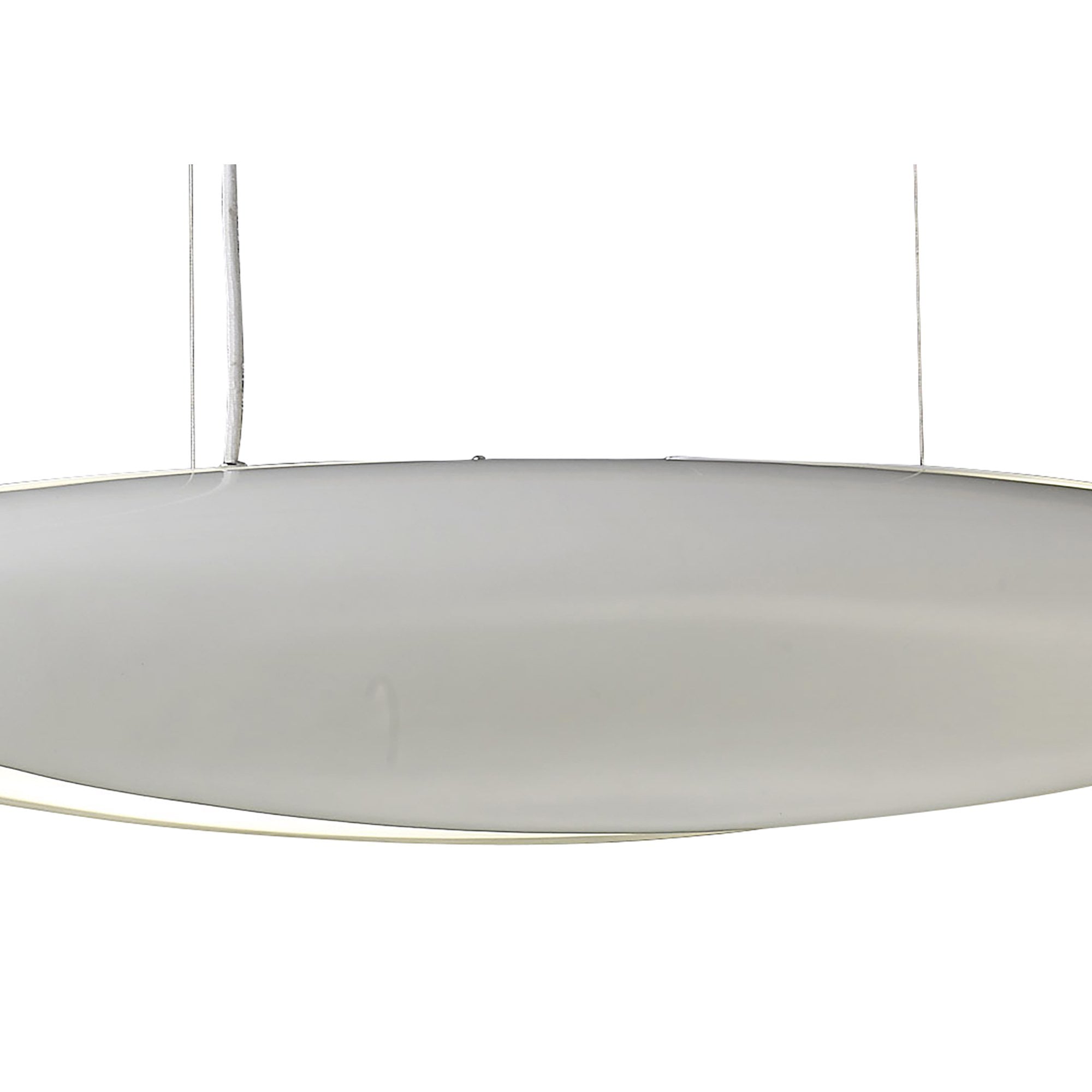 M1940 Pasion Rectangular Pendant 6 Light E27 Gloss White/White Acrylic/Polished Chrome