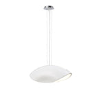 M1941 Pasion Rectangular Pendant 4 Light E27 Gloss White/White Acrylic/Polished Chrome