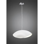 M1941 Pasion Rectangular Pendant 4 Light E27 Gloss White/White Acrylic/Polished Chrome