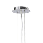 M1941 Pasion Rectangular Pendant 4 Light E27 Gloss White/White Acrylic/Polished Chrome