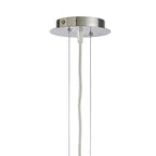 M1942 Pasion Oval Pendant 3 Light E27 Gloss White/White Acrylic/Polished Chrome