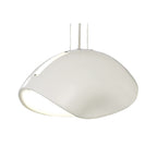M1942 Pasion Oval Pendant 3 Light E27 Gloss White/White Acrylic/Polished Chrome