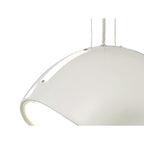 M1942 Pasion Oval Pendant 3 Light E27 Gloss White/White Acrylic/Polished Chrome
