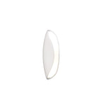 M1943 Pasion Wall Lamp 2 Light E27 Gloss White/White Acrylic/Polished Chrome