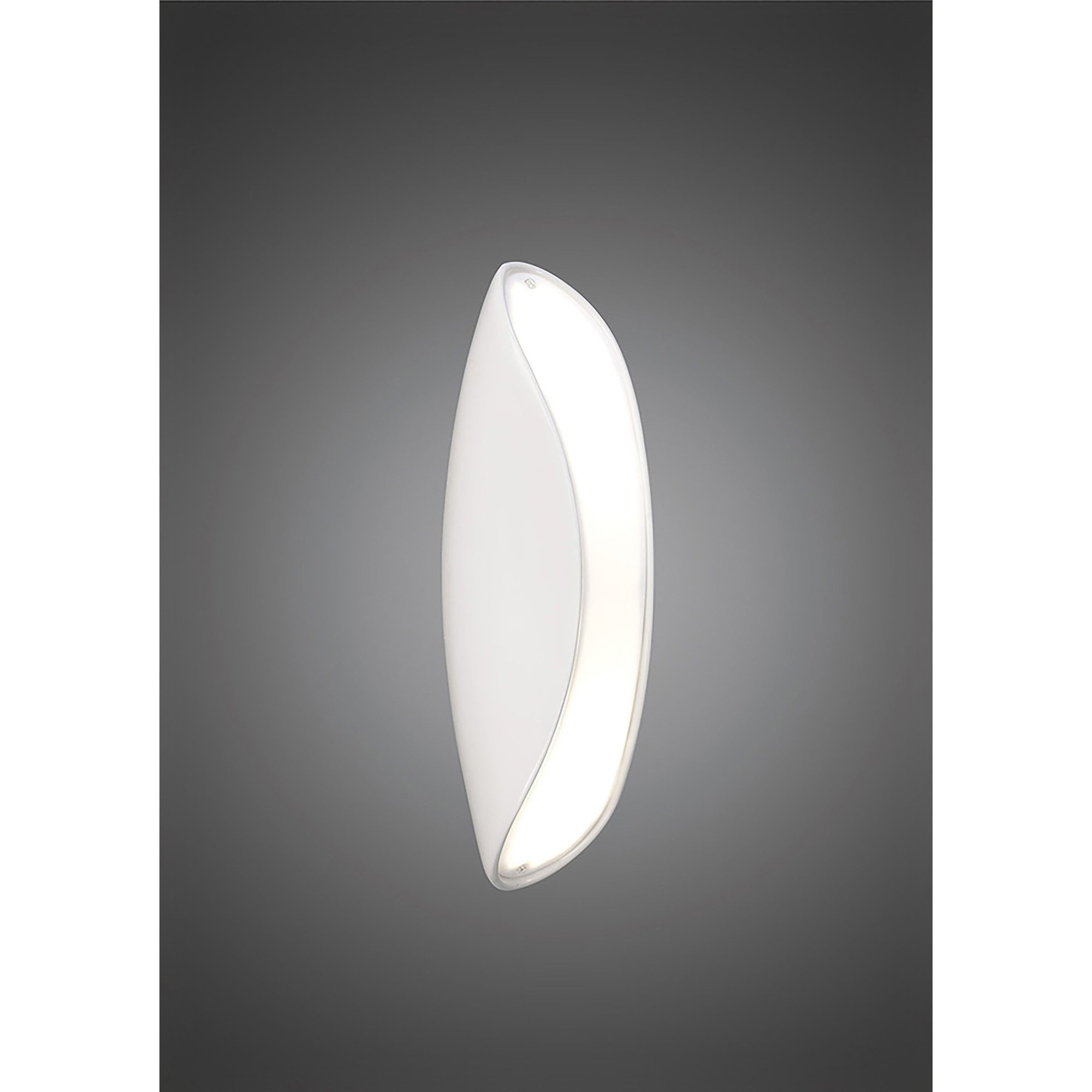 M1943 Pasion Wall Lamp 2 Light E27 Gloss White/White Acrylic/Polished Chrome