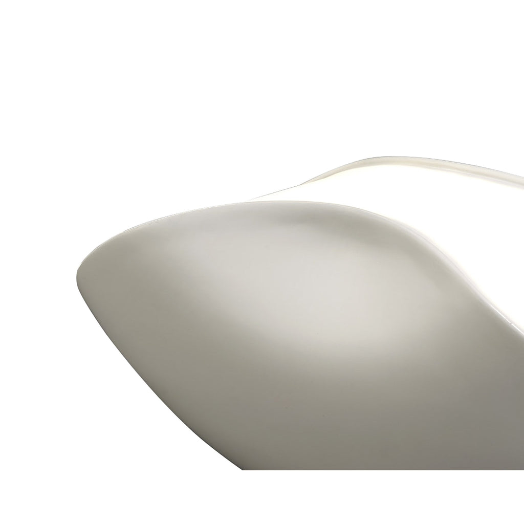 M1944 Pasion Table Lamp 3 Light E27 Gloss White/White Acrylic/Polished Chrome