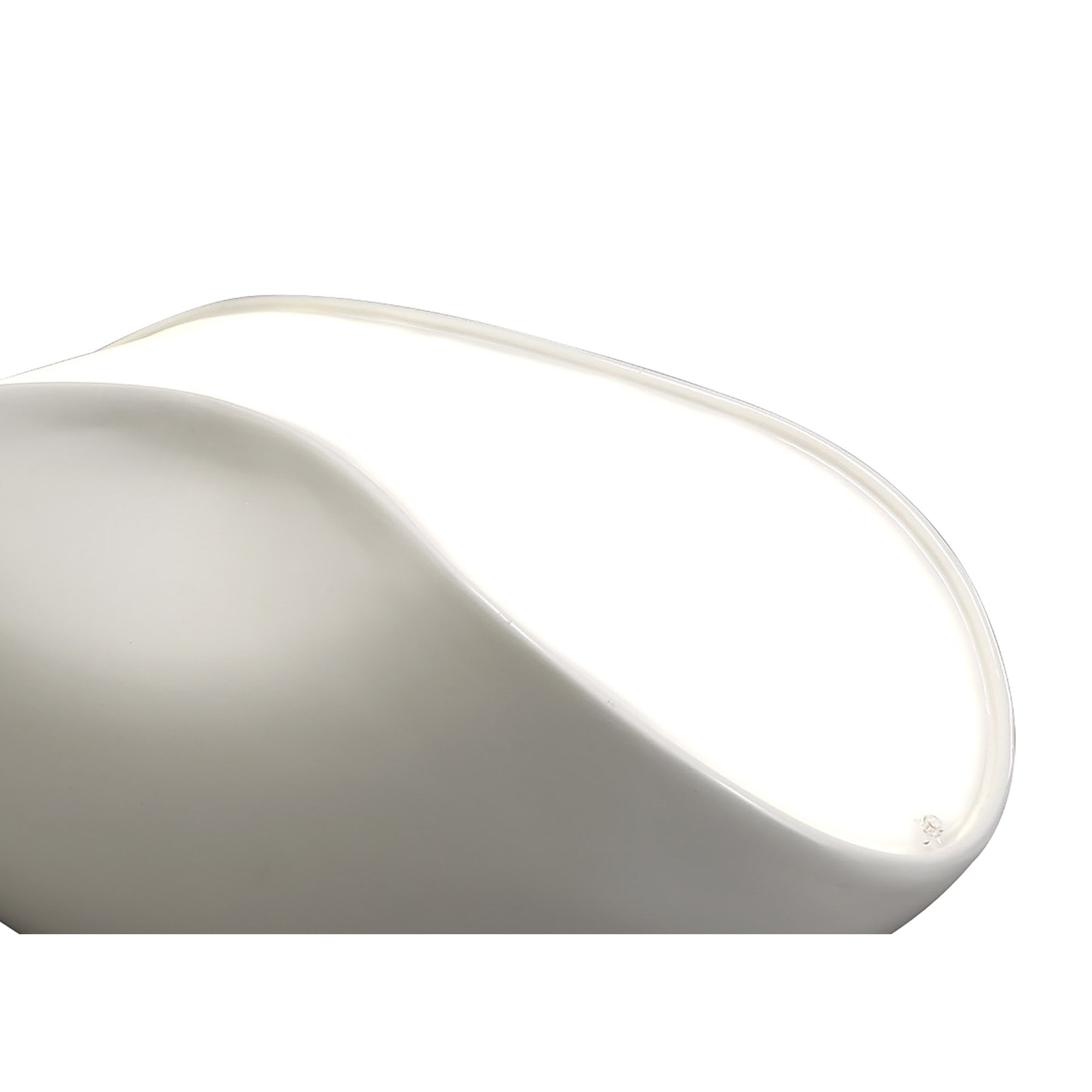 M1944 Pasion Table Lamp 3 Light E27 Gloss White/White Acrylic/Polished Chrome