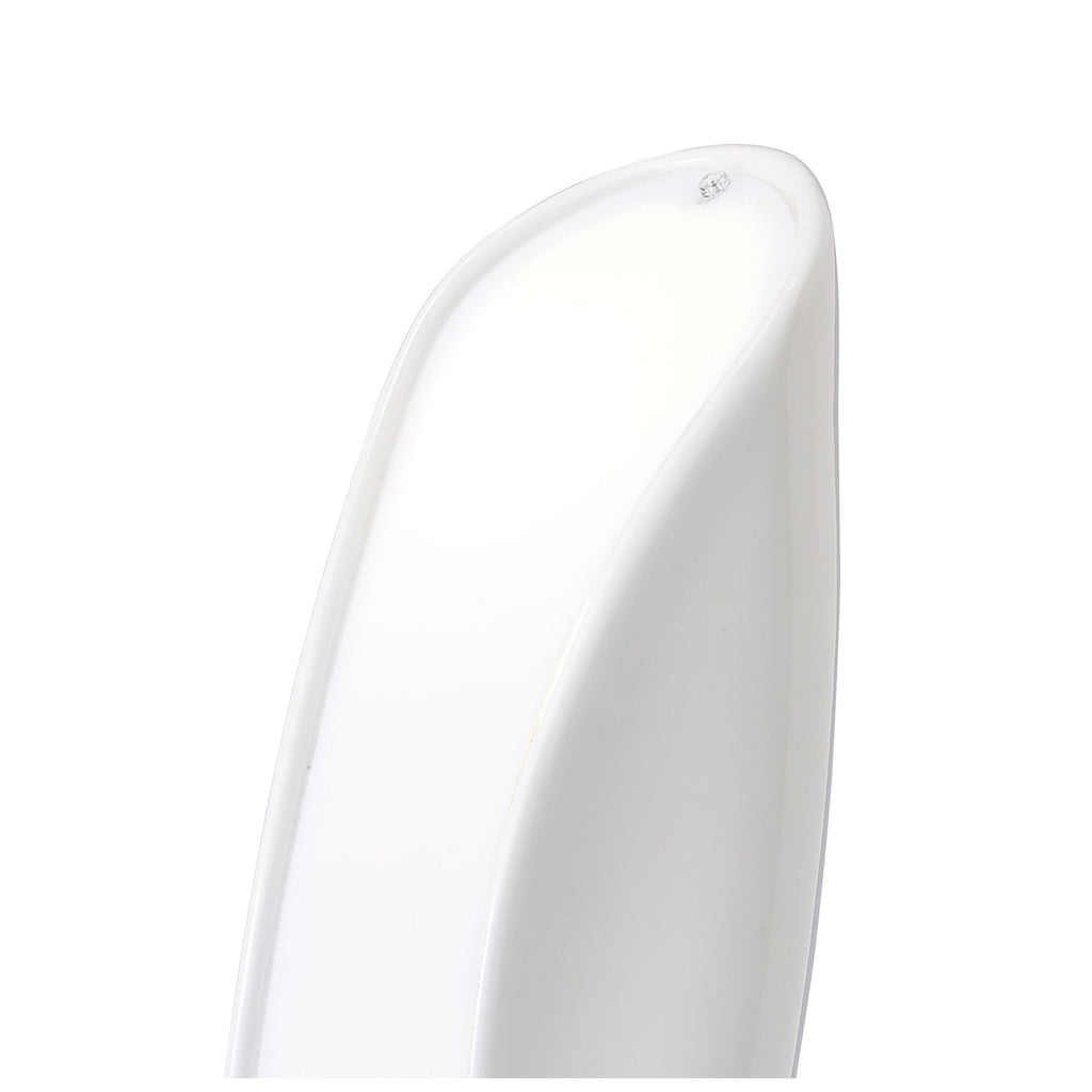 M1945 Pasion Table Lamp 2 Light E27 Gloss White/White Acrylic/Polished Chrome
