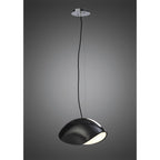 M1952 Pasion Rectangular Pendant 3 Light E27 Gloss Black/White Acrylic/Polished Chrome