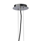 M1952 Pasion Rectangular Pendant 3 Light E27 Gloss Black/White Acrylic/Polished Chrome