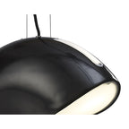 M1952 Pasion Rectangular Pendant 3 Light E27 Gloss Black/White Acrylic/Polished Chrome