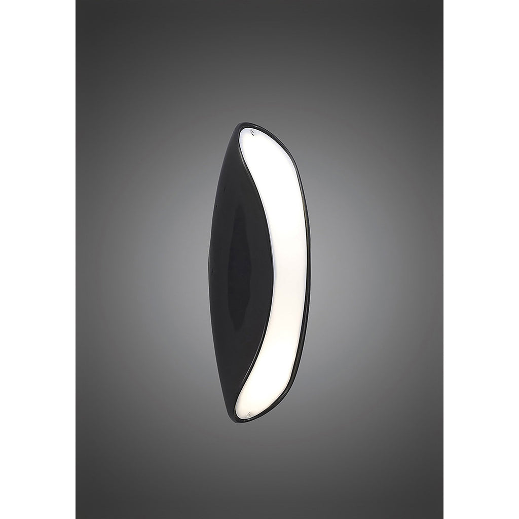 M1953 Pasion Wall Lamp 2 Light E27 Gloss Black/White Acrylic/Polished Chrome