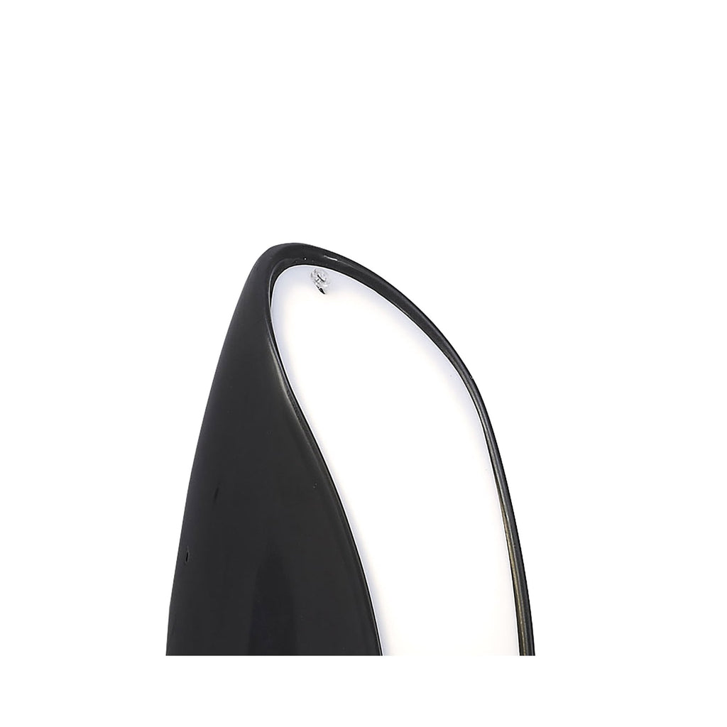 M1953 Pasion Wall Lamp 2 Light E27 Gloss Black/White Acrylic/Polished Chrome