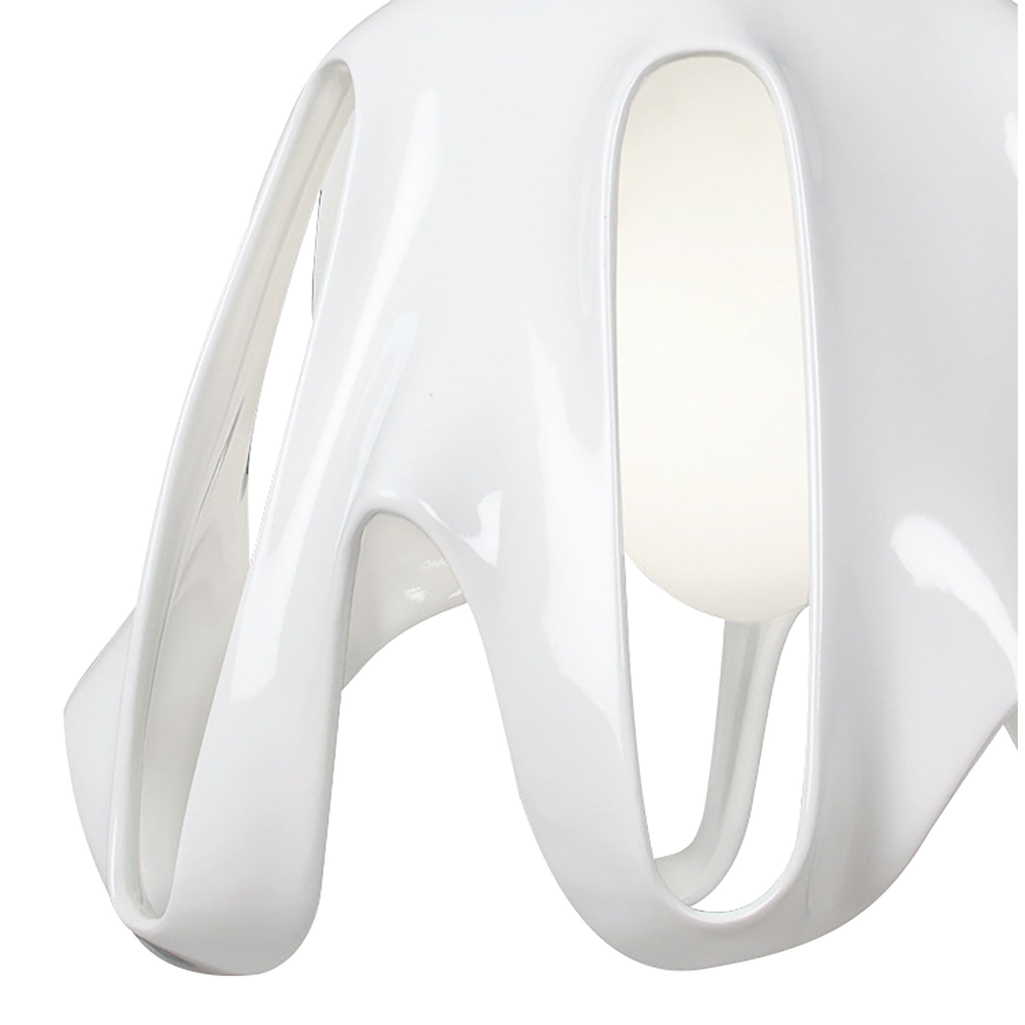 M3740 Phantom Pendant 1 Light E27 Gloss White/Frosted White Glass/Polished Chrome