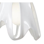 M3740 Phantom Pendant 1 Light E27 Gloss White/Frosted White Glass/Polished Chrome