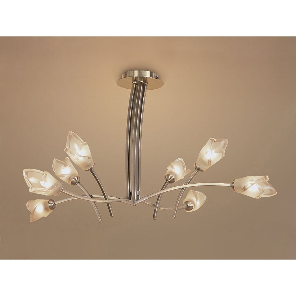 M0180AB Pietra Pendant 4 Arm 8 Light G9 Antique Brass