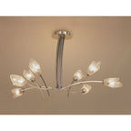 M0180AB Pietra Pendant 4 Arm 8 Light G9 Antique Brass