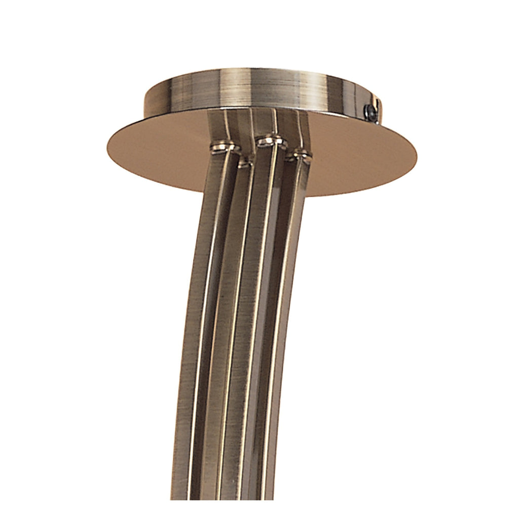 M0180AB Pietra Pendant 4 Arm 8 Light G9 Antique Brass
