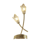 M0182AB Pietra Table Lamp 2 Light G9 Antique Brass