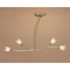 M0183AB Pietra Linear Pendant 2 Arm 4 Light G9 Antique Brass