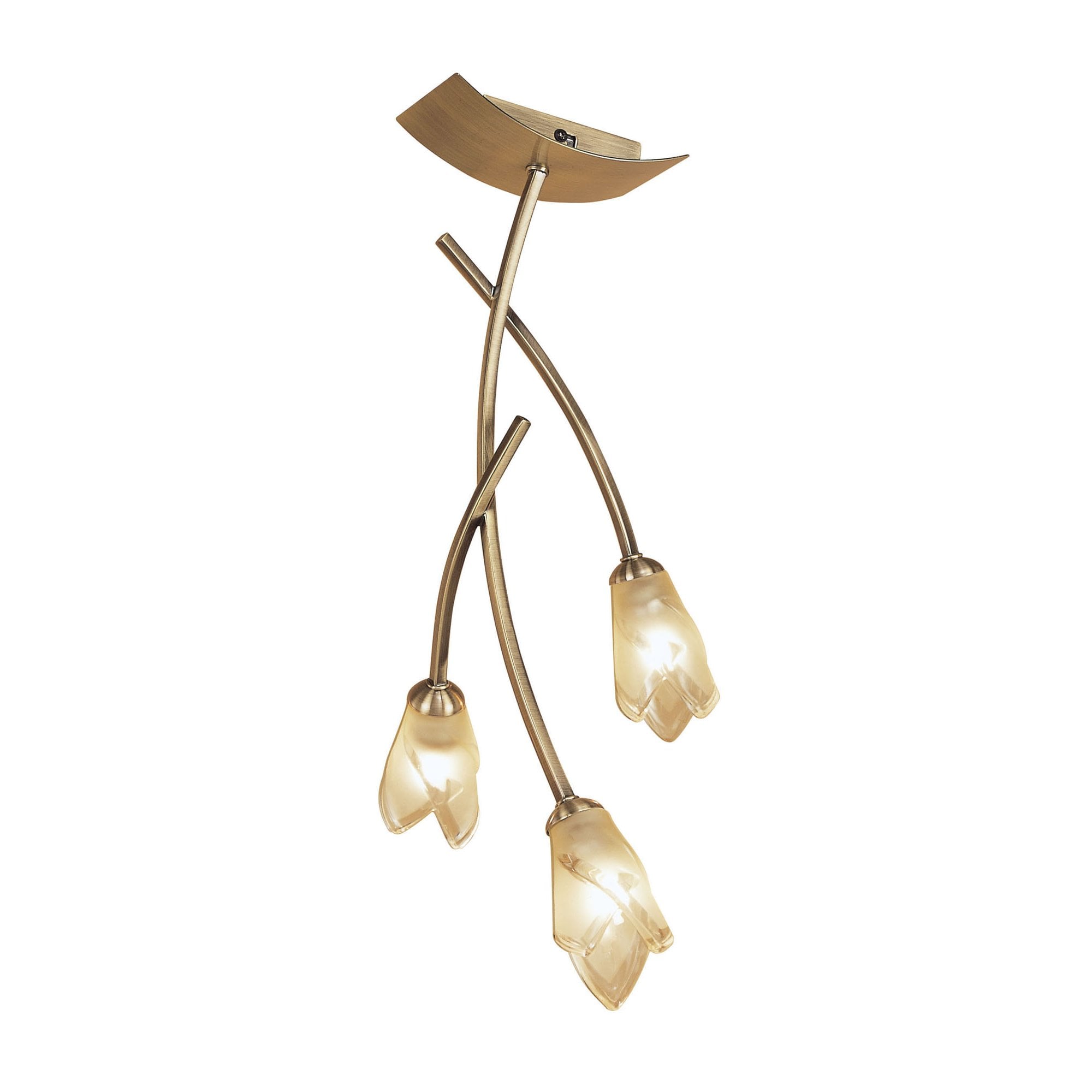 M0189AB Pietra Ceiling 3 Light G9 Antique Brass