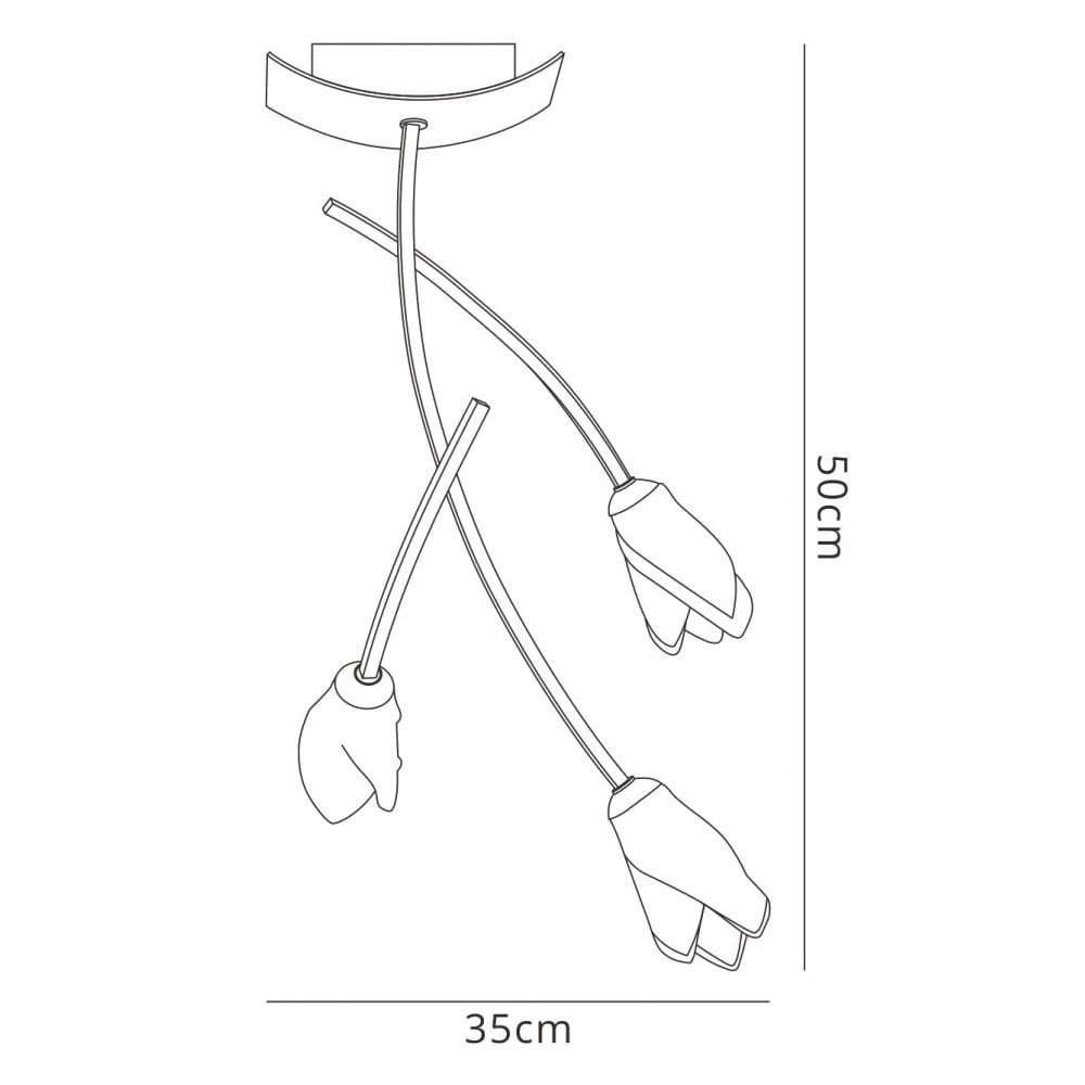 M0189AB Pietra Ceiling 3 Light G9 Antique Brass