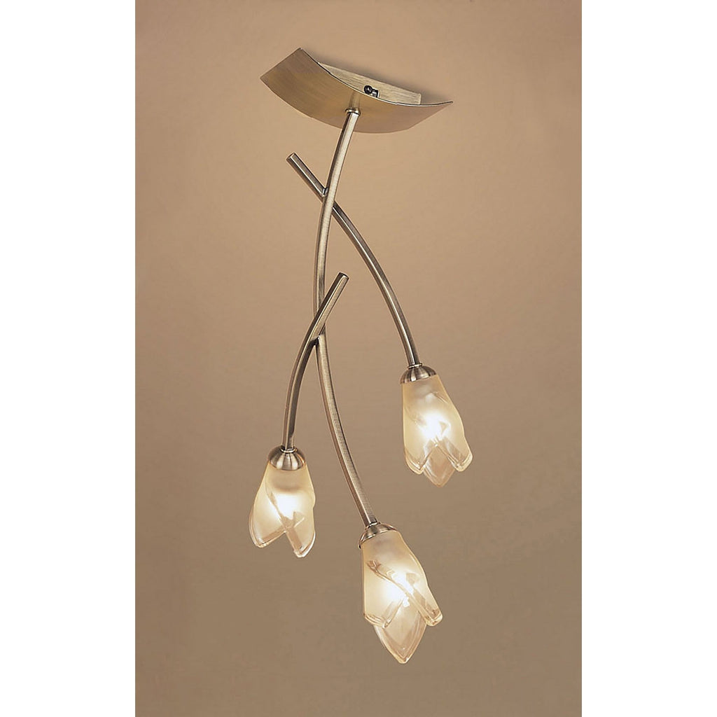 M0189AB Pietra Ceiling 3 Light G9 Antique Brass
